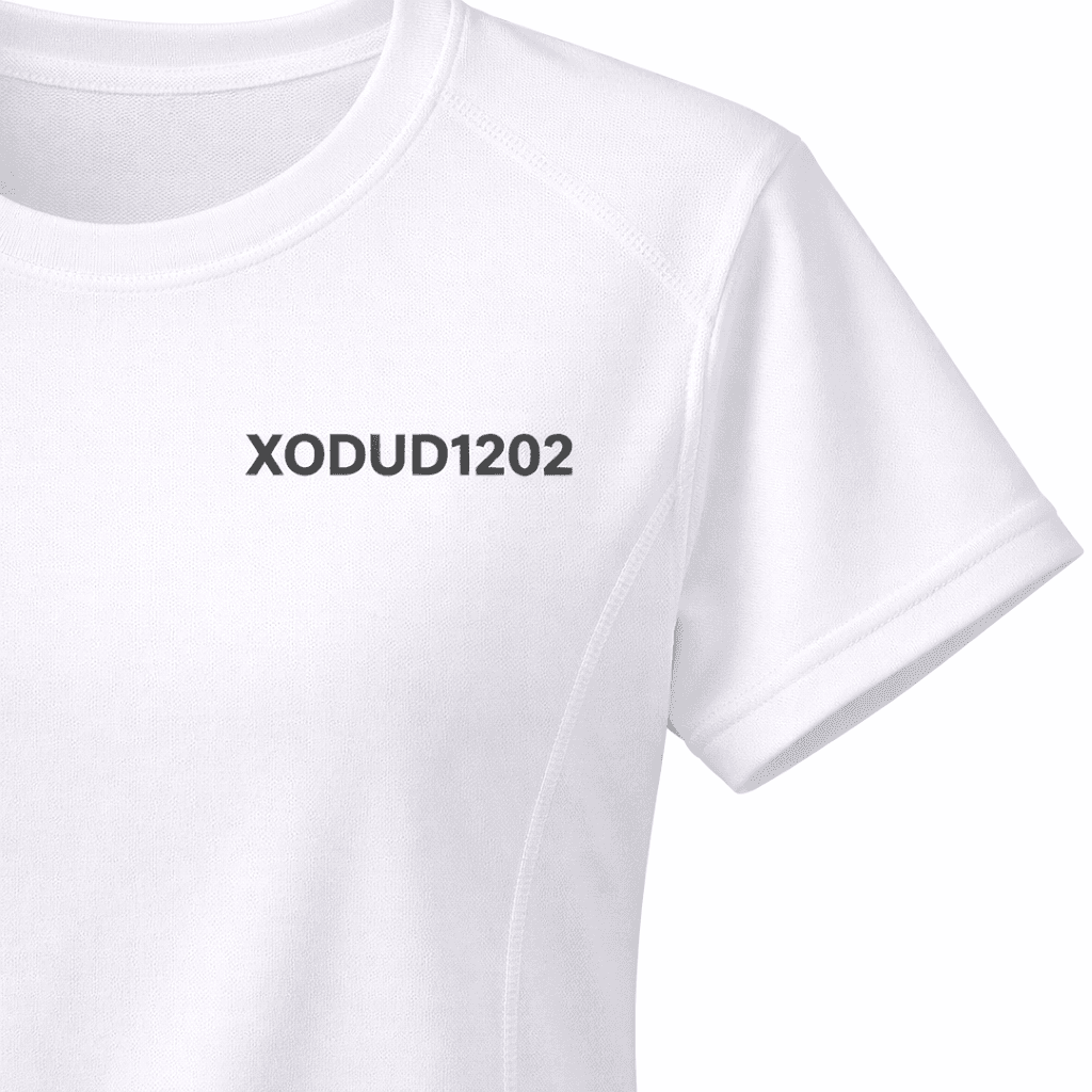 XODUD1202 여성 피트니스 기능성 반팔 티셔츠 (화이트)