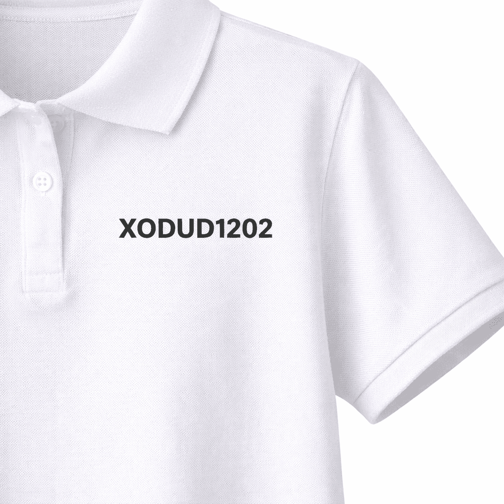 XODUD1202 여성 피케 카라 반팔 티셔츠 (화이트)