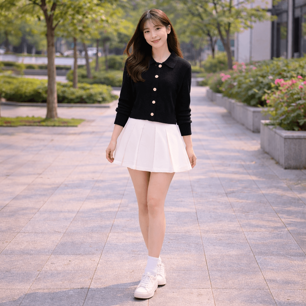 xodud1202 여성 카라 울 블렌드 니트 가디건 (블랙)